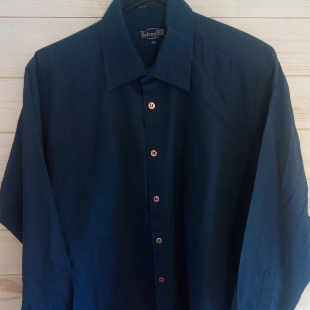 3 for 15$ Men's Botany 500 blue dress shirt